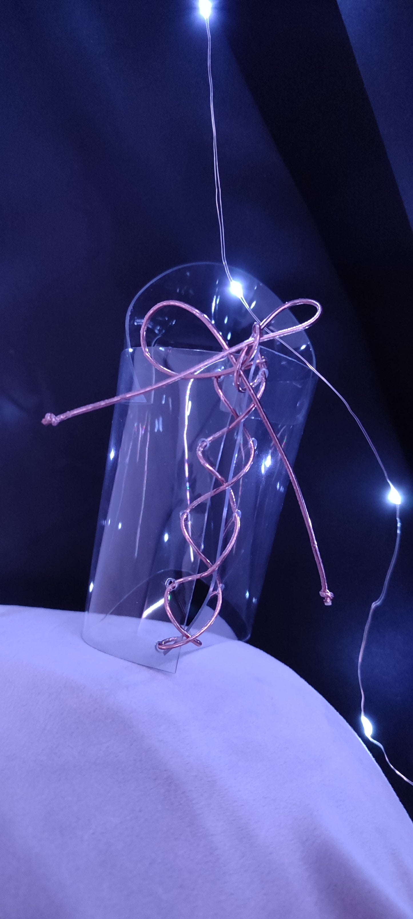 Przezroczyste wiązane ochraniacze na sandałki 20 cm