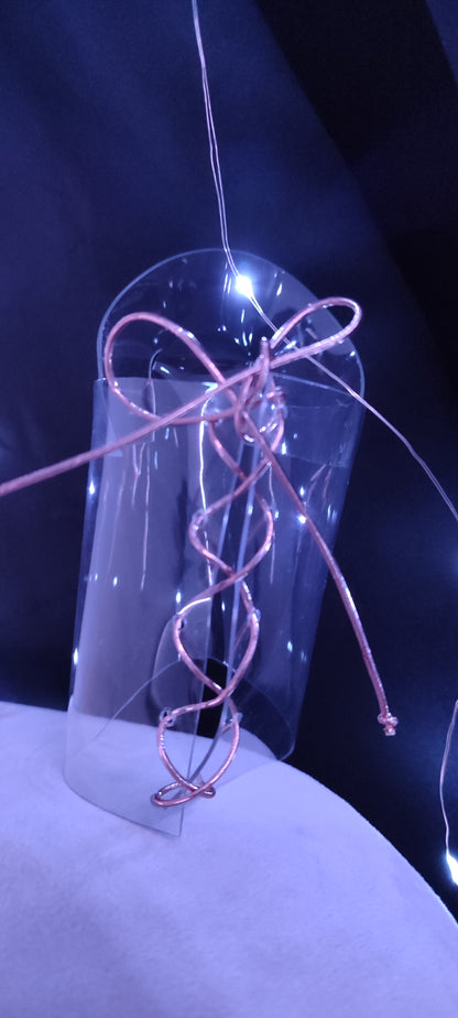 przezroczyste wiązane ochraniacze na botki 20 cm