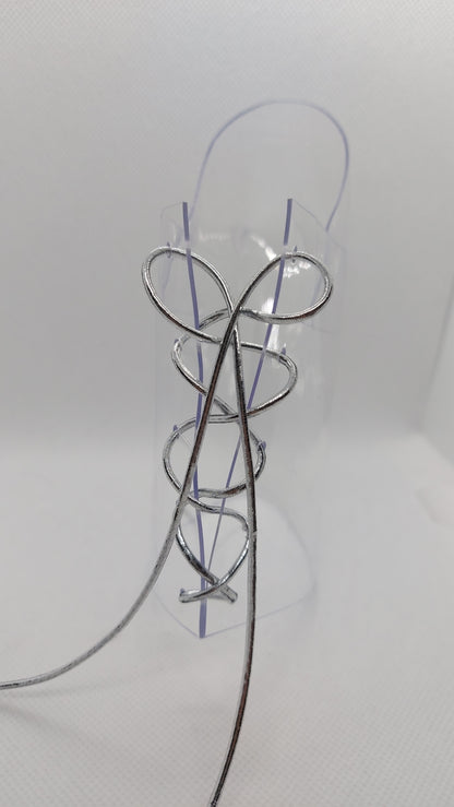 💎Przezroczyste ochraniacze na botki 20cm 🩶srebro🩶