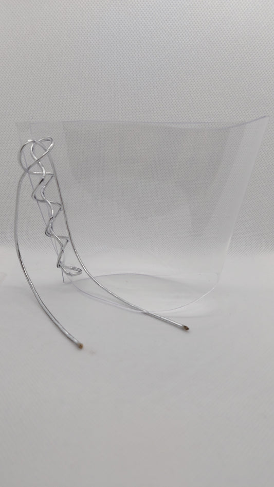 💎Przezroczyste ochraniacze na sandałki 20cm 🩶srebro🩶