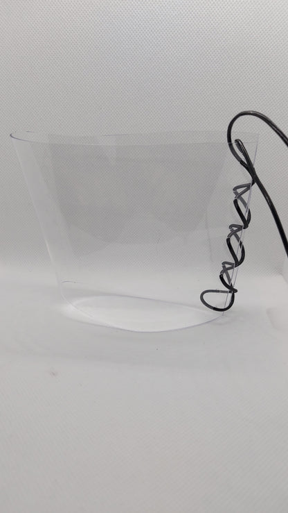 💎Przezroczyste ochraniacze na sandałki 20cm 🖤czarne metaliczne🖤