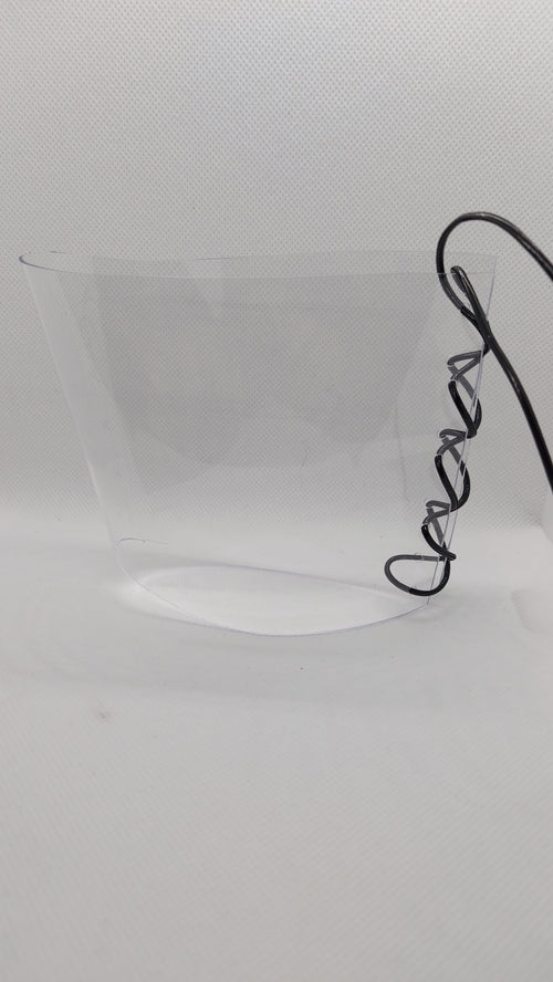 💎Przezroczyste ochraniacze na sandałki 20cm 🖤czarne metaliczne🖤