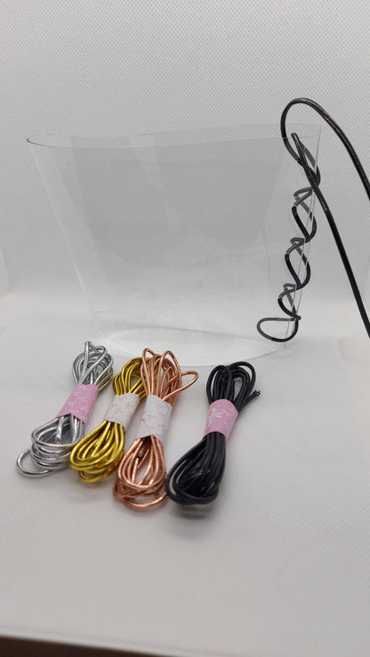 💎Przezroczyste ochraniacze na sandałki 20cm 🖤czarne metaliczne🖤