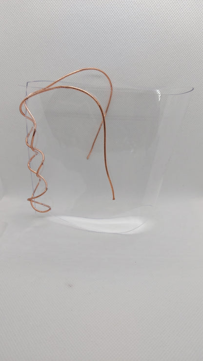 💎Przezroczyste ochraniacze na sandałki 20cm 🩷różowe złoto🩷