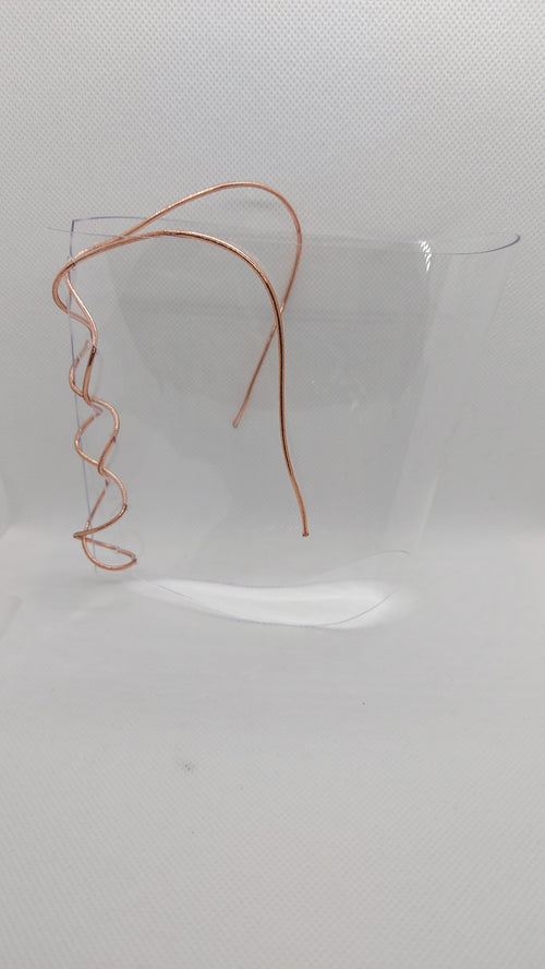 💎Przezroczyste ochraniacze na sandałki 20cm 🩷różowe złoto🩷