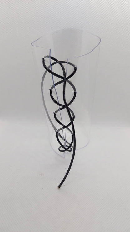 💎Przezroczyste ochraniacze na sandałki 23cm 🖤czarny metaliczny🖤