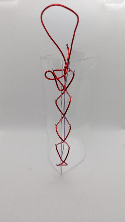 💎Ochraniacze na sandałki 23cm ❤️czerwony metaliczny ❤️