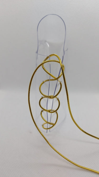 💎Przezroczyste ochraniacze na botki 20cm 💛złoto💛