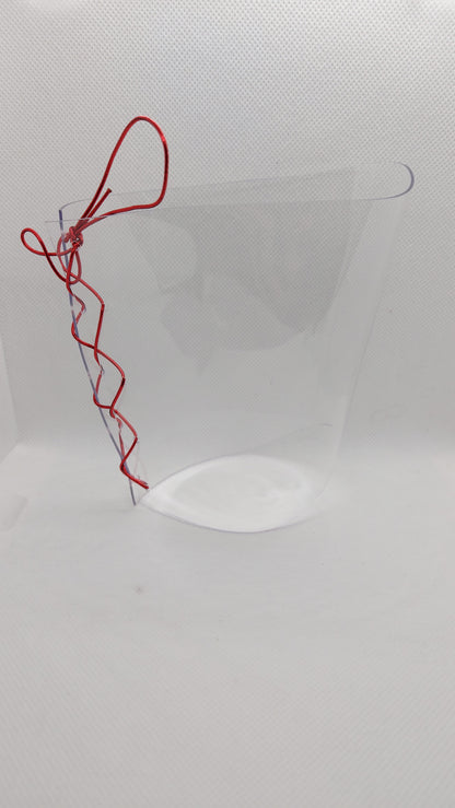 💎Ochraniacze na sandałki 23cm ❤️czerwony metaliczny ❤️