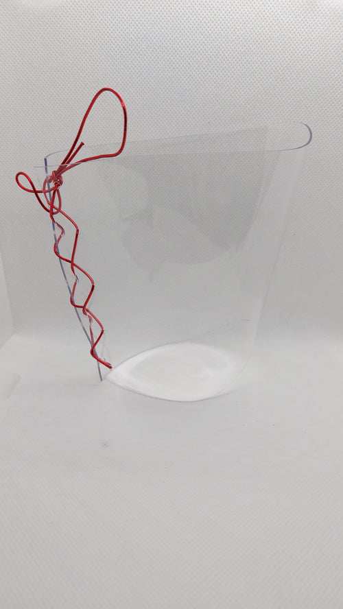 💎Ochraniacze na sandałki 23cm ❤️czerwony metaliczny ❤️