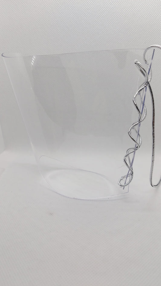 💎Przezroczyste ochraniacze na sandałki 23cm 🩶srebro🩶