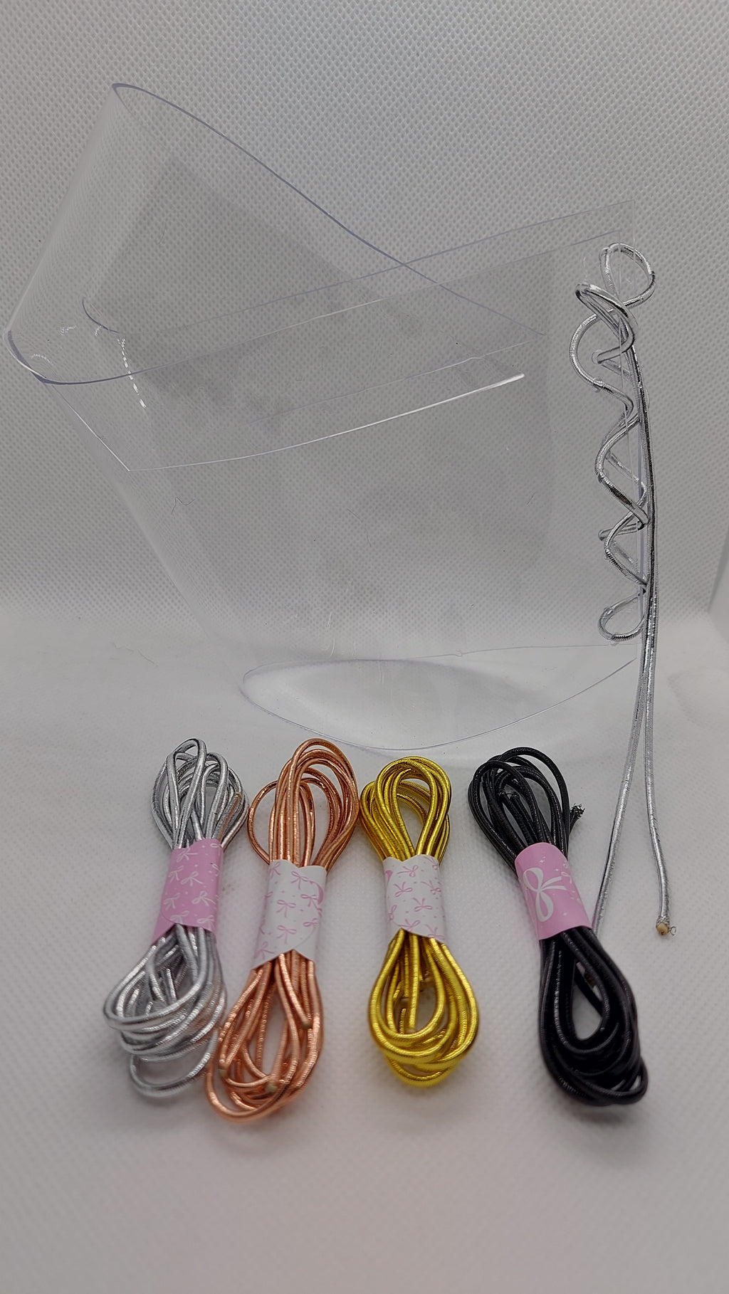 💎Przezroczyste ochraniacze na botki 20cm 🩶srebro🩶