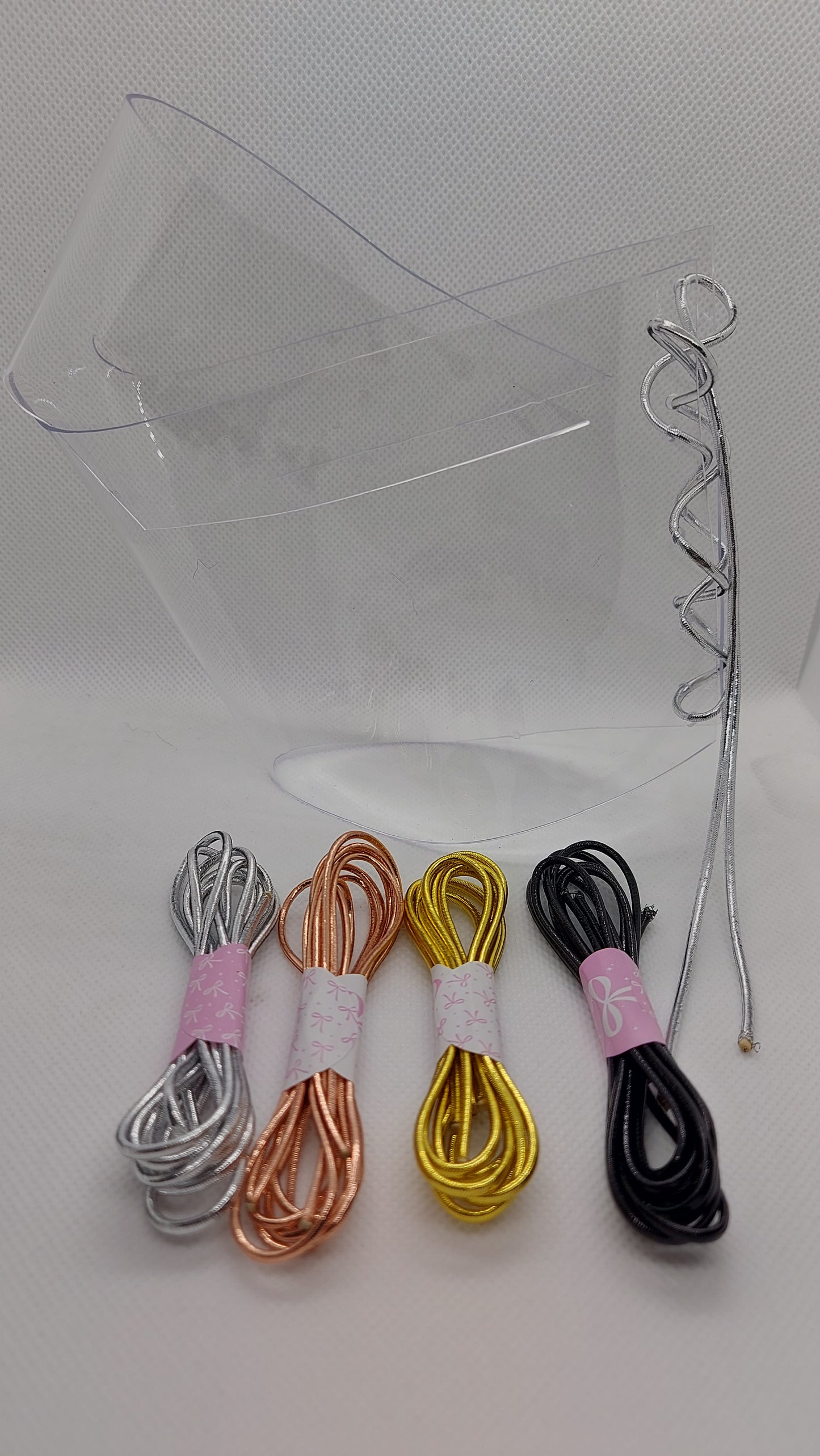 💎Przezroczyste ochraniacze na botki 20cm 🩶srebro🩶