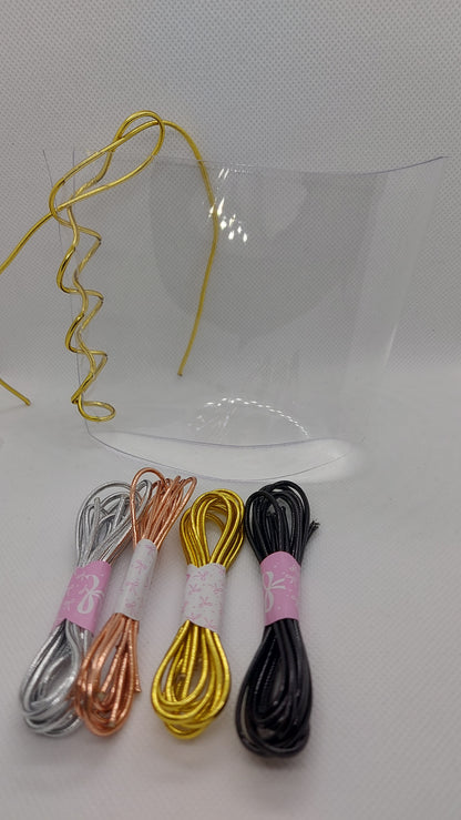 💎Przezroczyste ochraniacze na sandałki 20cm 💛złoto💛