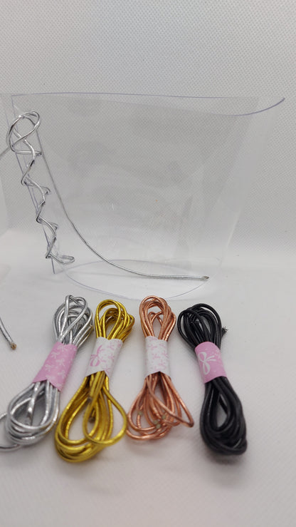 💎Przezroczyste ochraniacze na sandałki 20cm 🩶srebro🩶