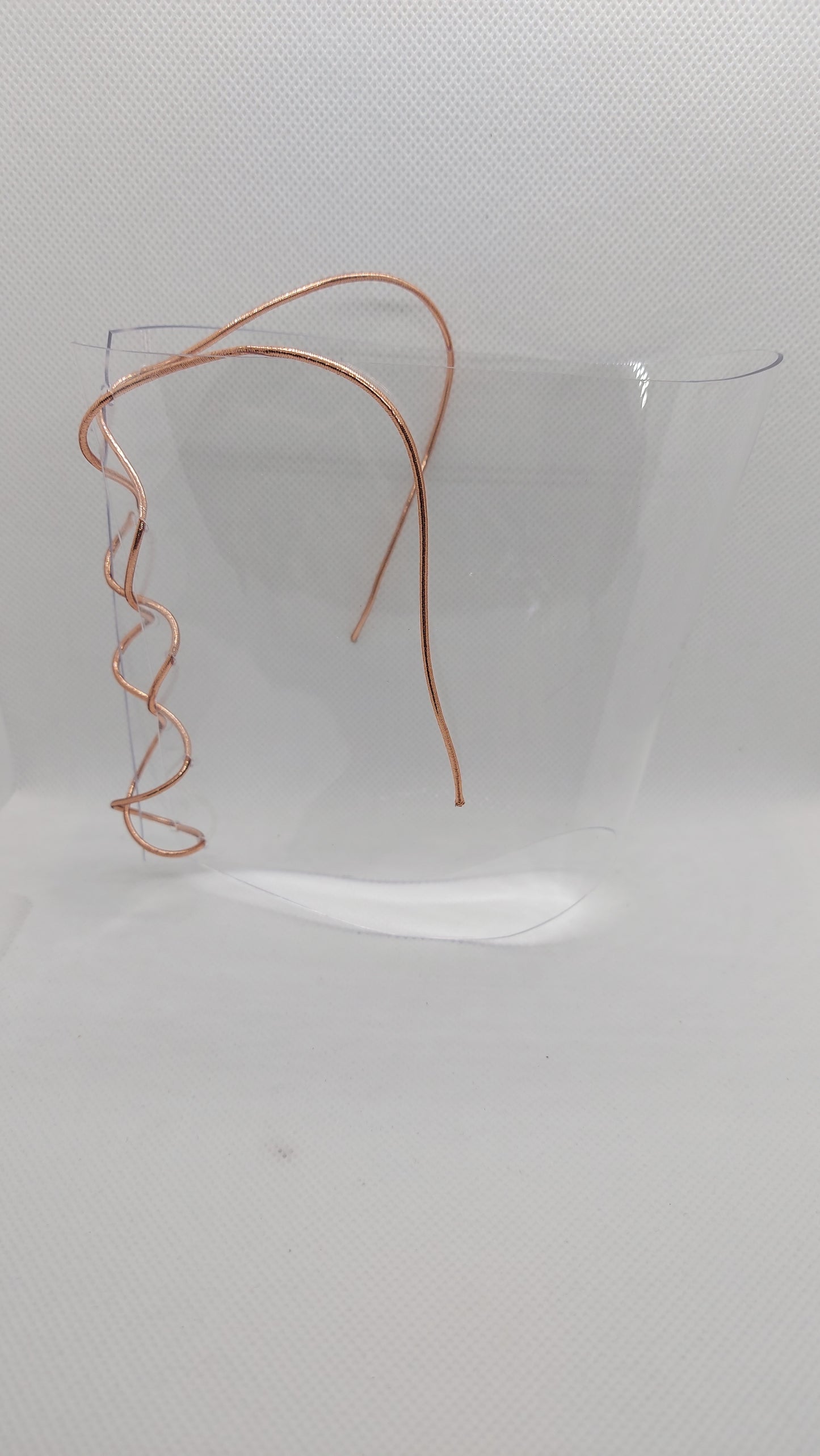 💎Przezroczyste ochraniacze na sandałki 23cm 🩷różowe złoto🩷