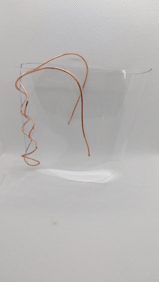 💎Przezroczyste ochraniacze na sandałki 23cm 🩷różowe złoto🩷