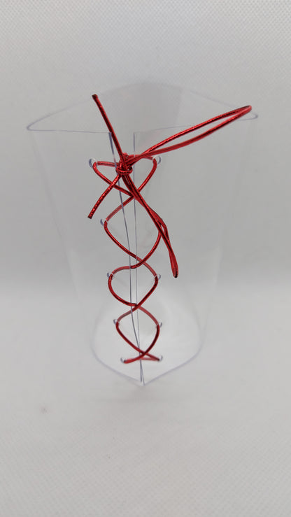 💎Ochraniacze na sandałki 20cm ❤️czerwony metaliczny❤️