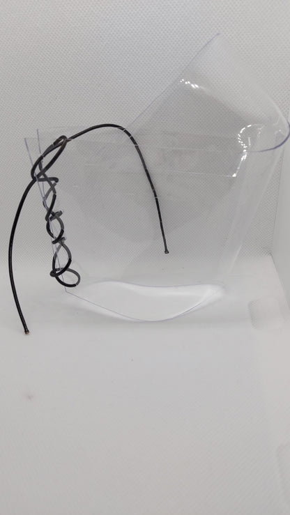 💎Przezroczyste ochraniacze na botki 20cm 🖤czarny metaliczny🖤