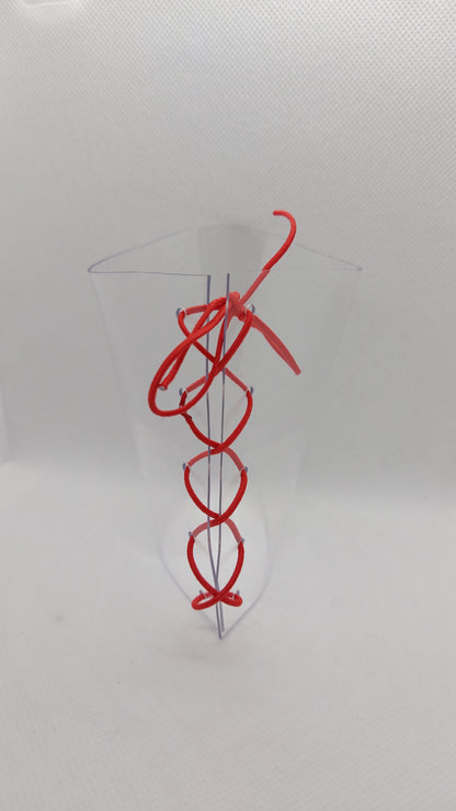 💎Przezroczyste ochraniacze na sandałki 20cm ❤️czerwony❤️