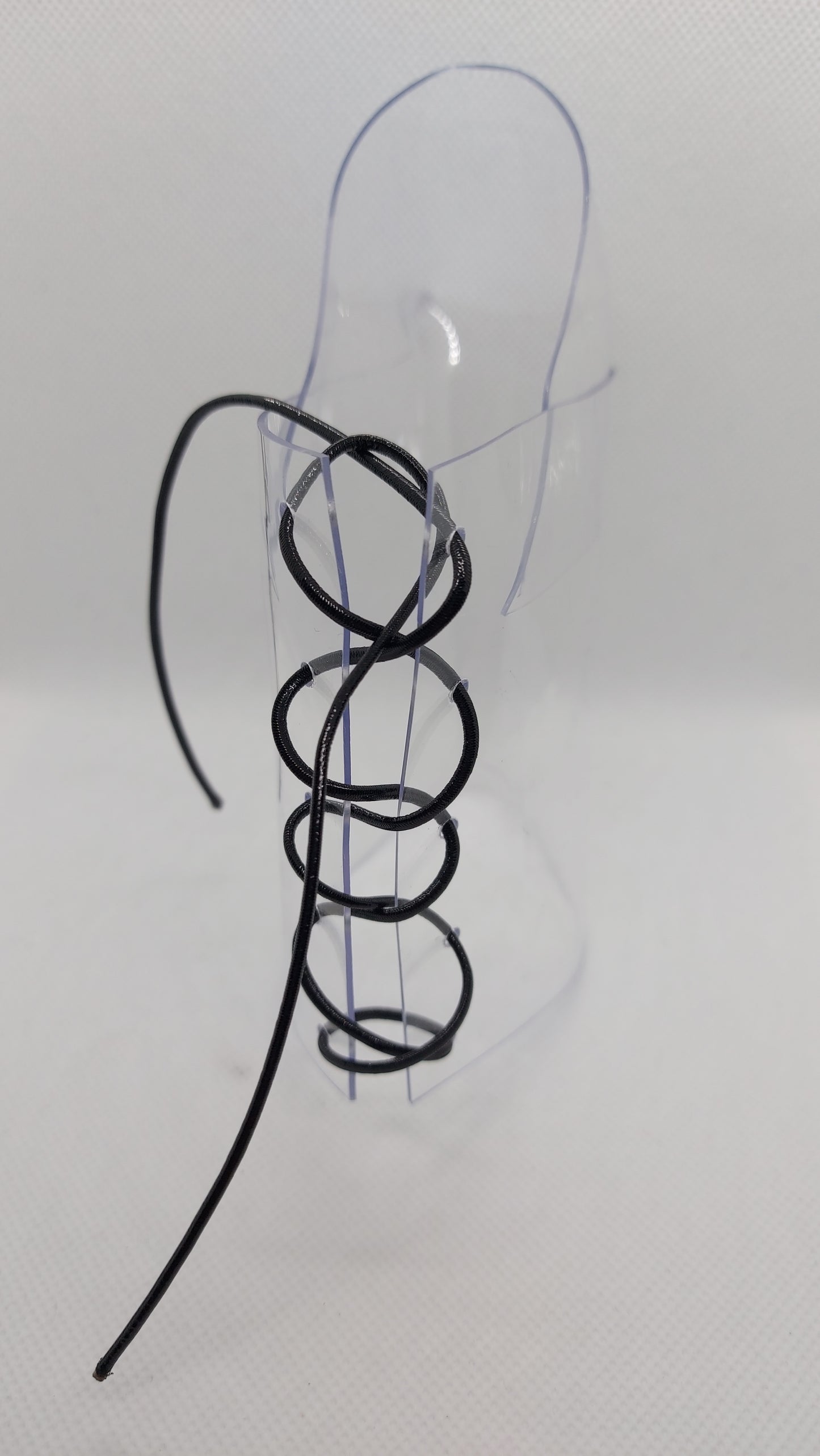 💎Przezroczyste ochraniacze na botki 20cm 🖤czarny metaliczny🖤