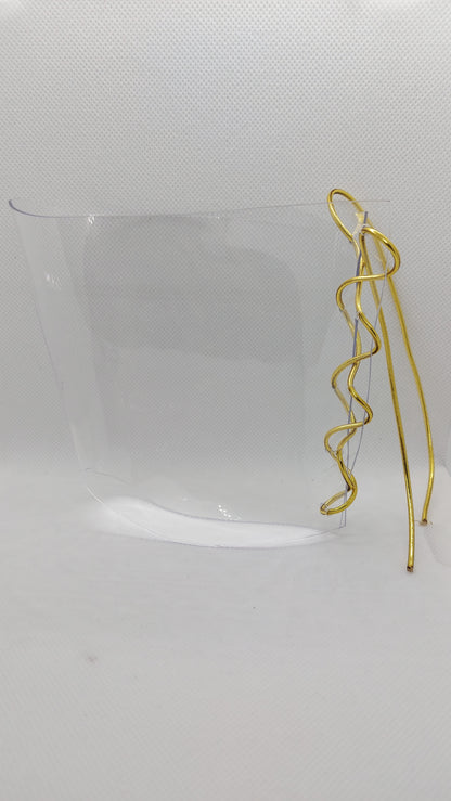 💎Przezroczyste chraniacze na sandałki 23cm 💛złoto💛