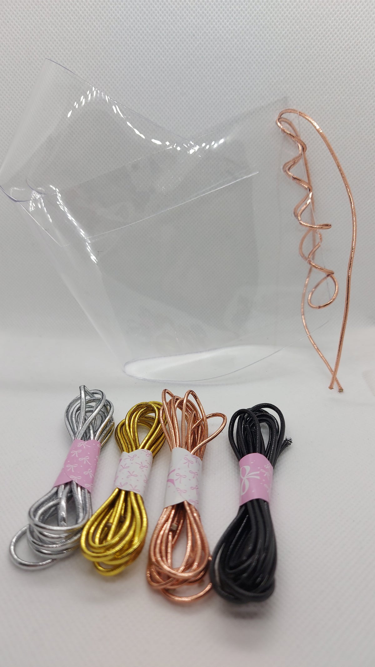 💎Przezroczyste ochraniacze na botki 20cm 🩷różowe złoto🩷