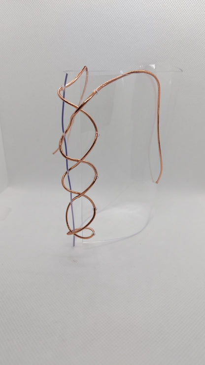 💎Przezroczyste ochraniacze na sandałki 23cm 🩷różowe złoto🩷