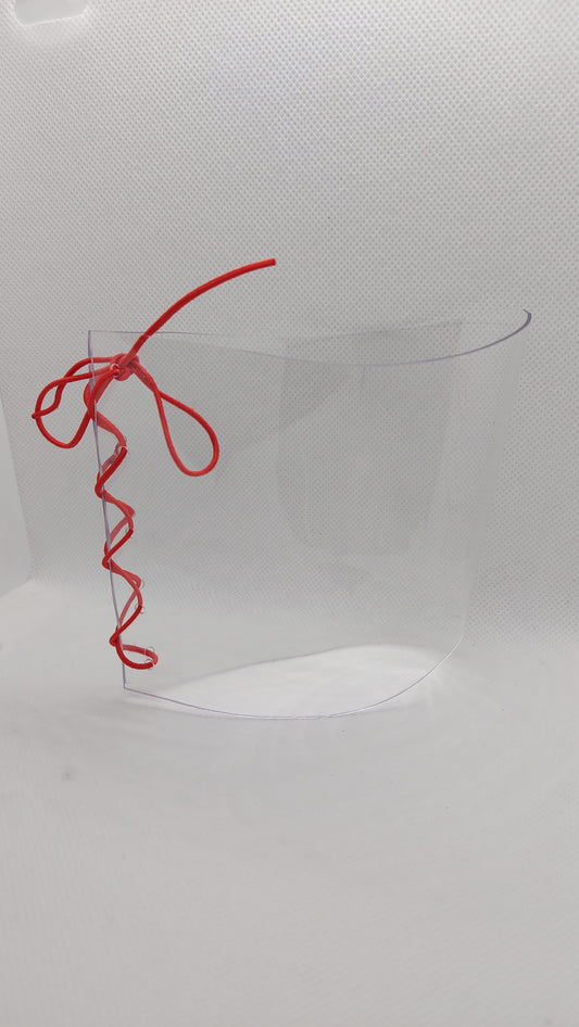 💎Przezroczyste ochraniacze na sandałki 20cm ❤️czerwony❤️