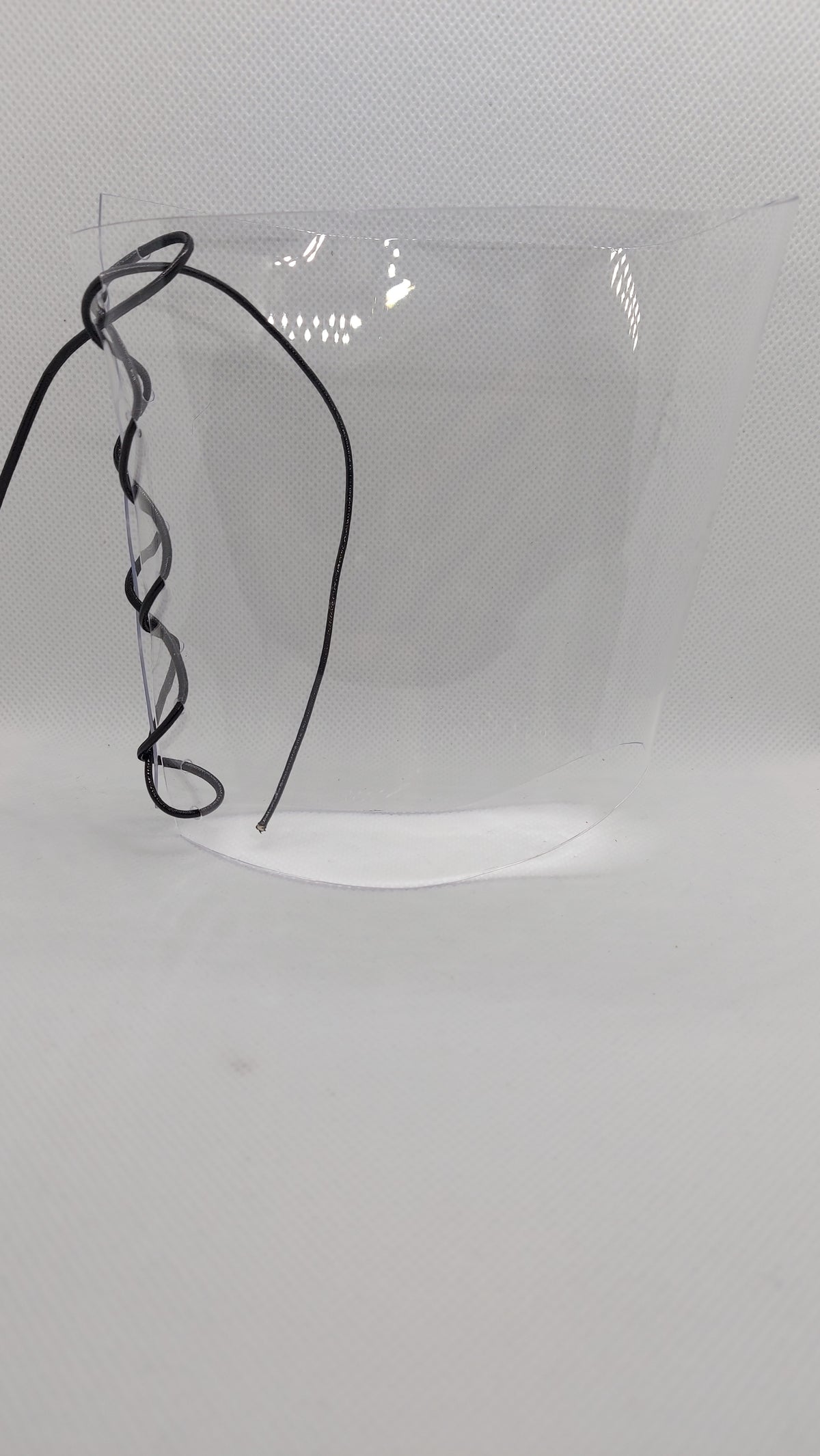 💎Przezroczyste ochraniacze na sandałki 23cm 🖤czarny metaliczny🖤