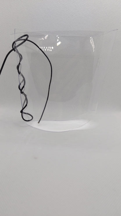 💎Przezroczyste ochraniacze na sandałki 23cm 🖤czarny metaliczny🖤