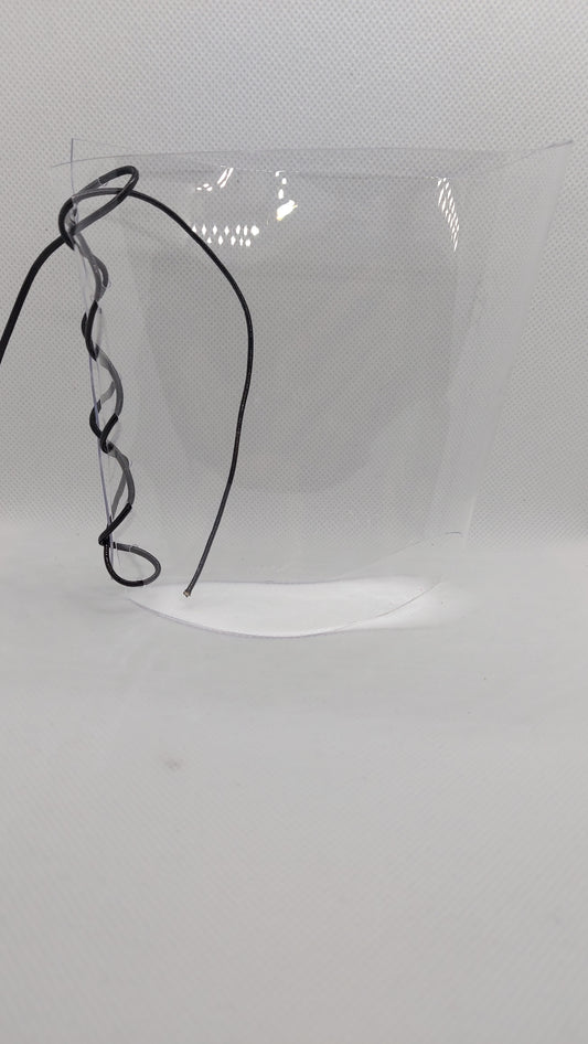 💎Przezroczyste ochraniacze na sandałki 23cm 🖤czarny metaliczny🖤