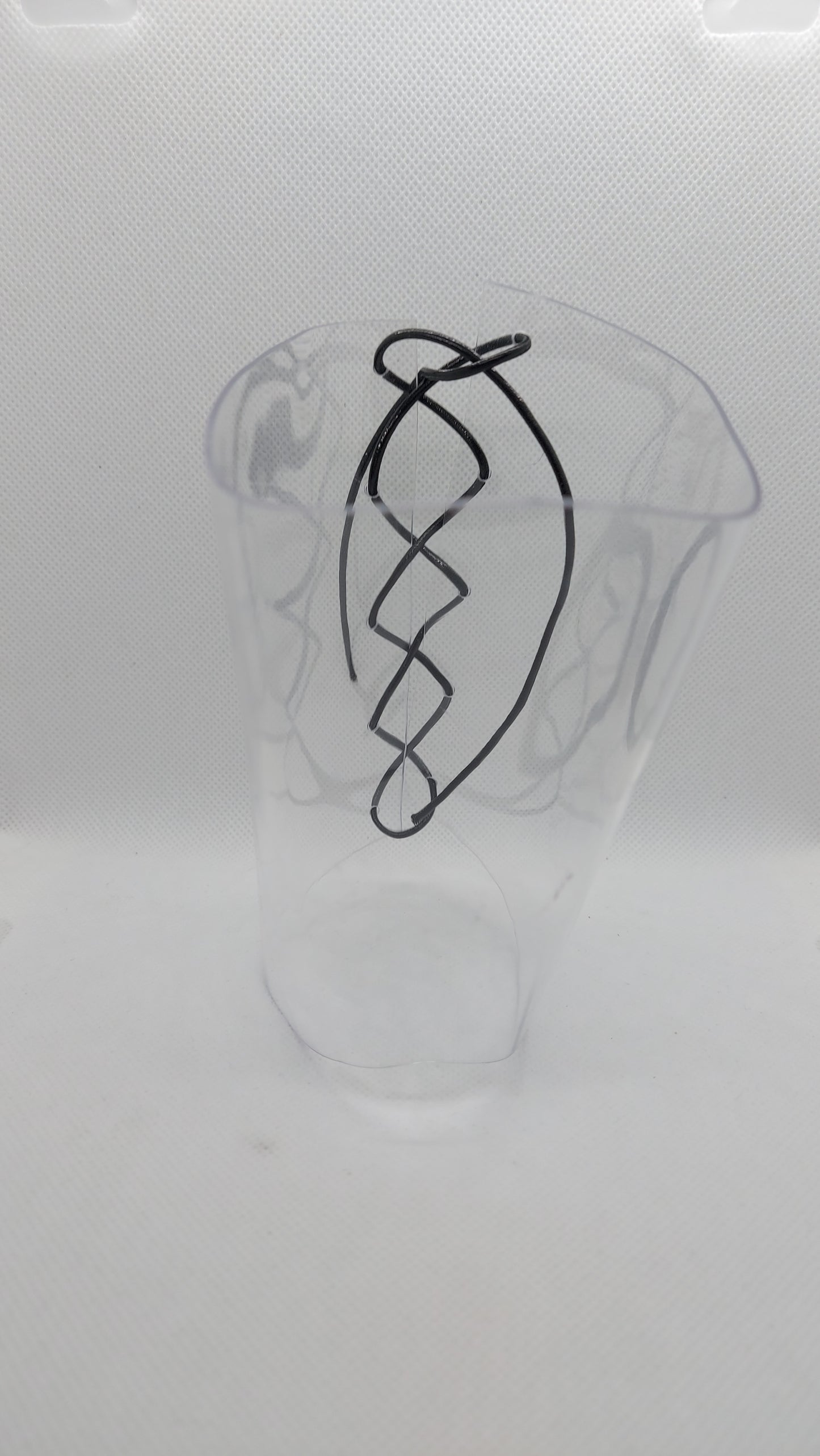 💎Przezroczyste ochraniacze na sandałki 23cm 🖤czarny metaliczny🖤