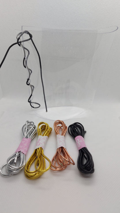 💎Przezroczyste ochraniacze na sandałki 23cm 🖤czarny metaliczny🖤