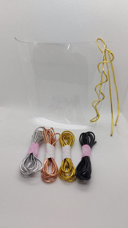 💎Przezroczyste chraniacze na sandałki 23cm 💛złoto💛