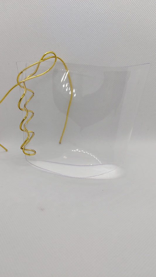 💎Przezroczyste ochraniacze na sandałki 20cm 💛złoto💛